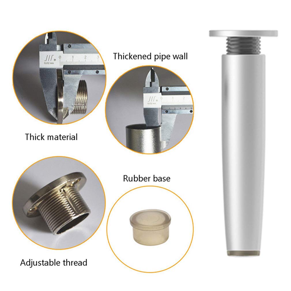 Amazon.co.jp: 4本の金属製の脚のセット、調節可能なキャビネットの脚